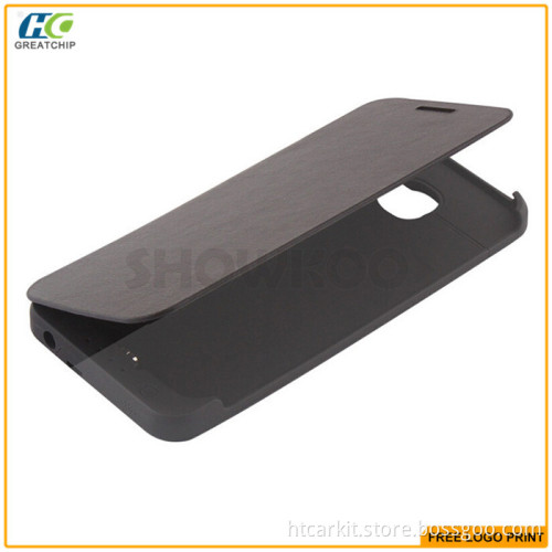 2015 wholesale new coming filp cover power bank case for samsung s6 edge